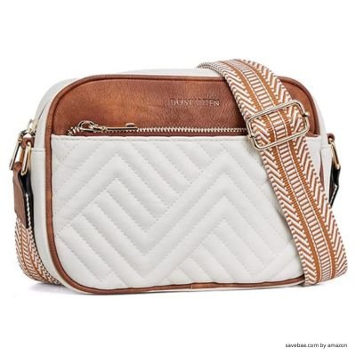 Best Travel Purse like BOSTANTEN Quilted Crossbody Bags for Women Vegan Leather Purses Small Shoulder Handbags with Wide Strap
