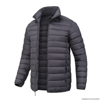men's winter jackets like SPOSULEI Men Puffer Down Jacket Packable Lightweight Winter Jackets Coats Outdoor Waterproof Insulated Jackets