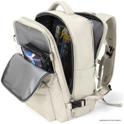 Waterproof Travel Rucksack with USB Charging Port by carry on backpack