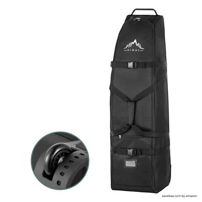best golf travel bag like Himal Outdoors Soft-Sided Golf Travel Bag with Wheels - Heavy Duty 600D Polyester Oxford Wear-Resistant, Excellent Zipper Universal Size