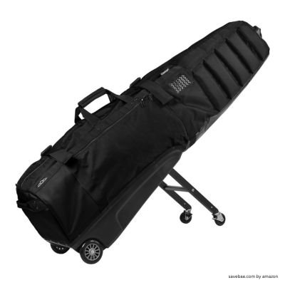 best golf travel bag like Sun Mountain ClubGlider Meridian - Prestigious Golf Travel Bag with Wheels for Ultimate Convenience - Heavy Duty Golf Travel Bag with Dense Foam Padding for Protection and Spacious Storage - Black
