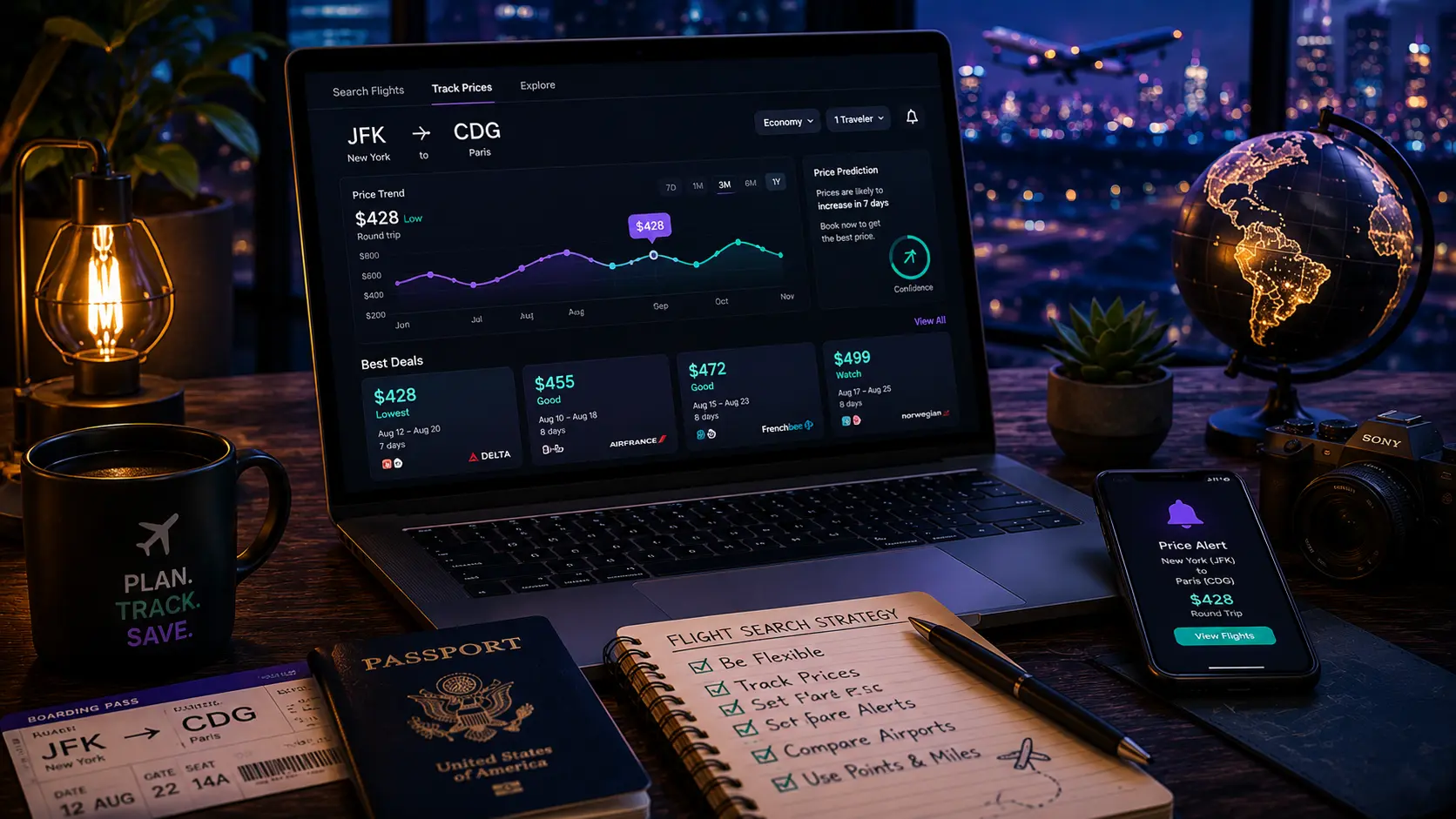 Flight price tracking tools helping travelers find cheap flights