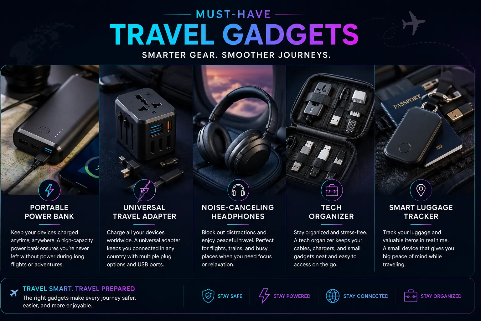 Must-Have Travel Gadgets for Smarter Journeys