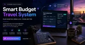Smart budget travel strategies using AI tools for flight deals, hotel savings, and travel planning